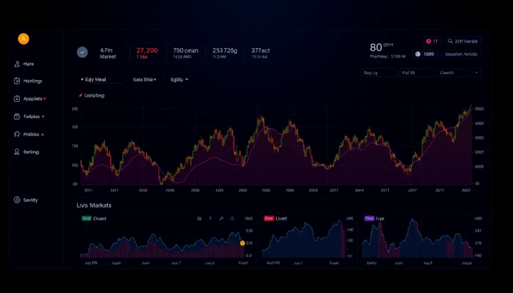 Dynamic AICoin market analysis dashboard showcasing live charts and security features for optimal cryptocurrency trading.