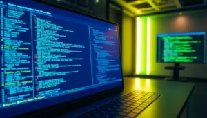 The interface of https://32win.show/ demonstrating Windows API development with code snippets and system graphics for developers and tech enthusiasts.