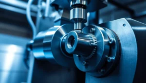 Pneumatische spannvorrichtung in industrieller Anwendung, präzise und zuverlässige Spanntechnik sichtbar