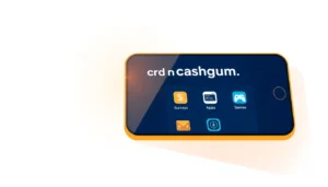 Screenshot of cashgun.com homepage showing earning options like surveys and games for real cash, highlighting user engagement.