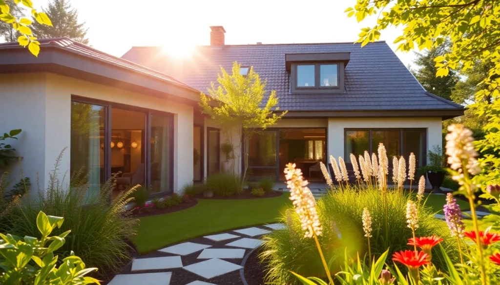 Professionell geführtes Immobilien Grevenbroich mit eleganter Immobilie im Garten für vertrauensvollen Verkauf.