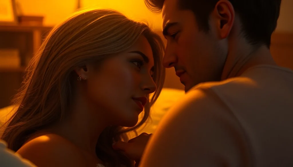 Detailed NSFW AI scene showcasing a hyper-realistic digital intimacy in a cinematic style, emphasizing emotional depth and visual fidelity for safe exploration.