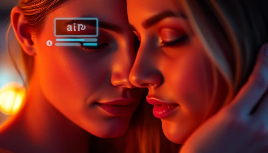 AI girlfriend engaging in a natural, unfiltered NSFW chat, highlighting intimacy and personalization features for users.