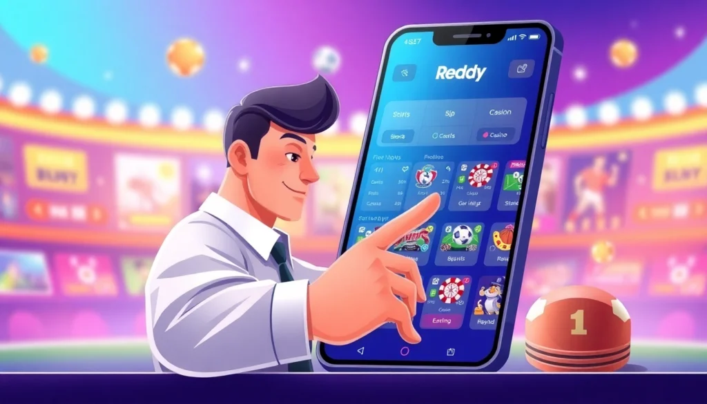 Reddy Book online betting platform showcasing live sports betting and casino games for Indian users with secure interface and user-friendly design.