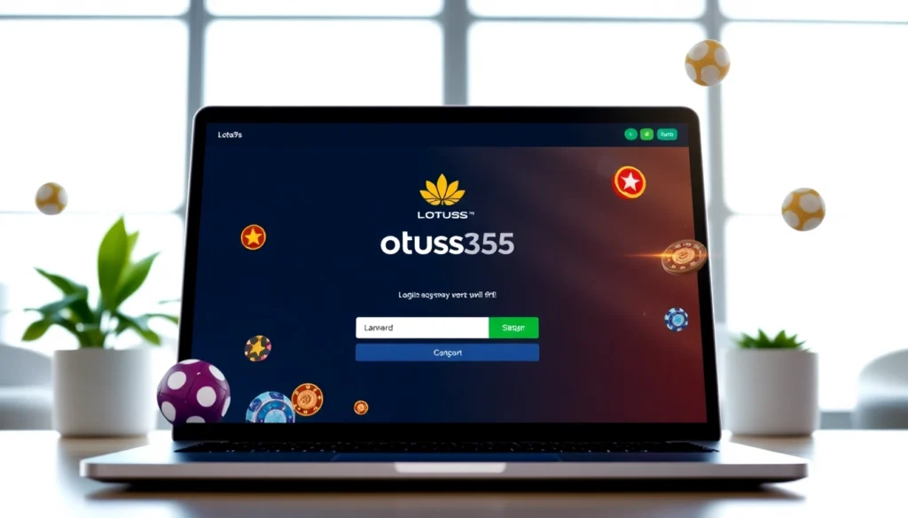 Secure Lotus365 ID login portal with betting options on a screen for seamless online gaming experience accessible to users.