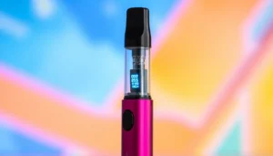 Vozol Puff disposable vape used in hand with bright flavor display, showcasing high puff capacity and modern design for smooth vaping experience