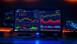 Trading view platform showing dynamic charts and market data for traders and investors