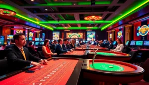 High-quality image showcasing canl casino siteleri with professional dealers and digital gaming